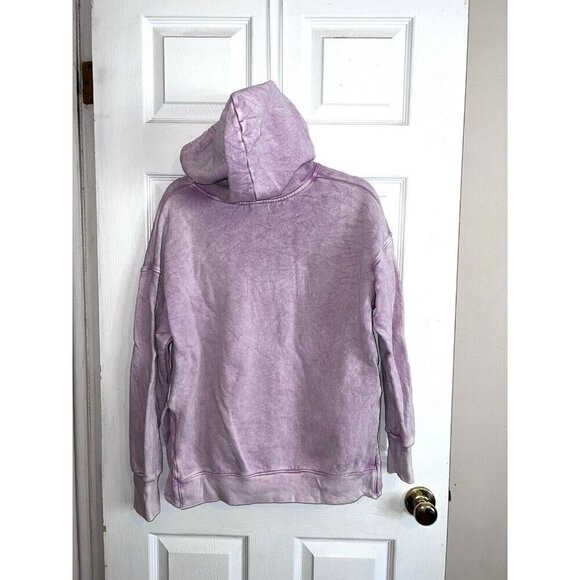 SUNDRY for Evereve Mineral Wash Hoodie Pullover Sweatshirt Sz 0 X-Small - Picture 6 of 9